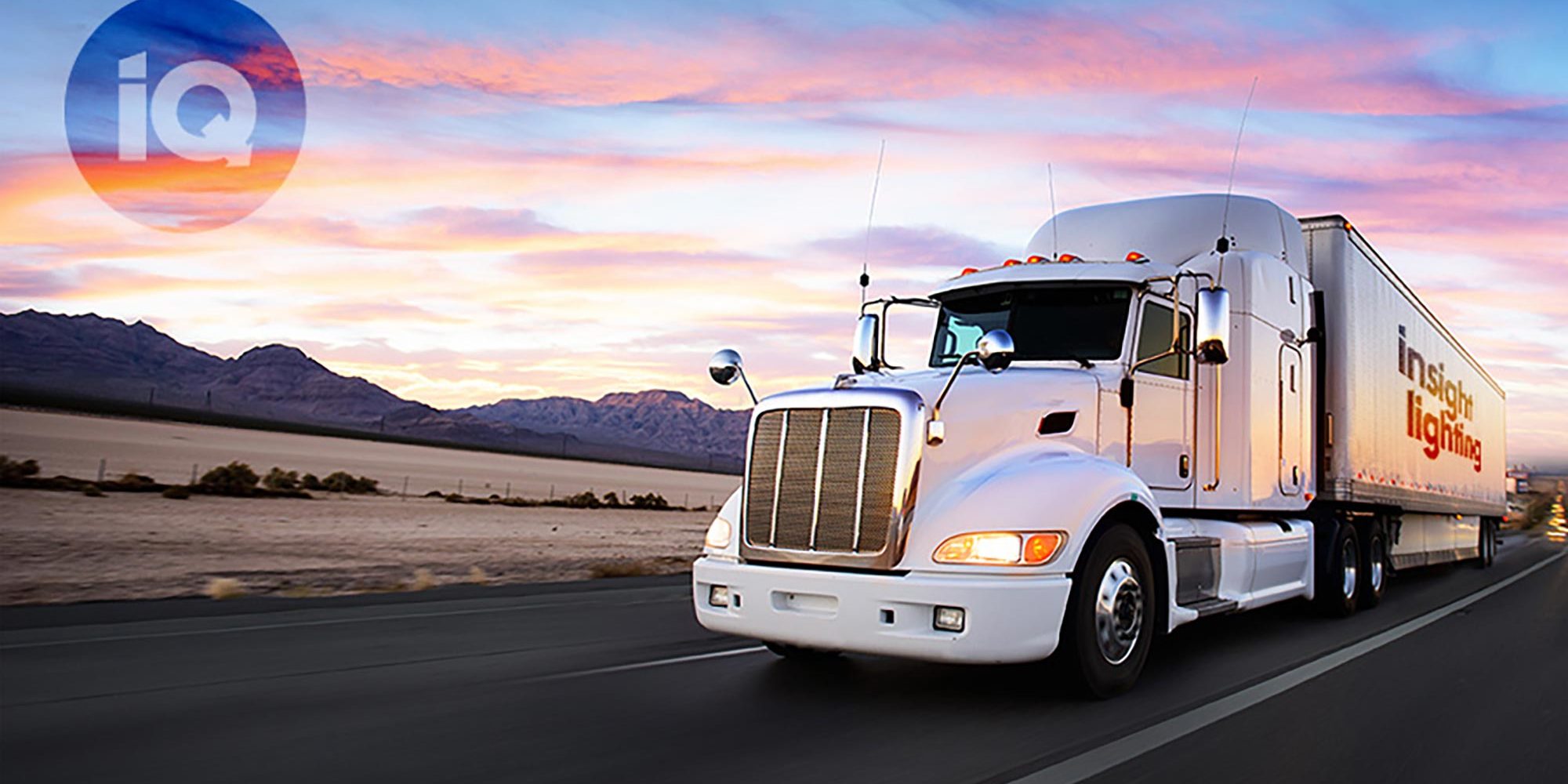 An Insight Lighting branded truck delivers light fixtures