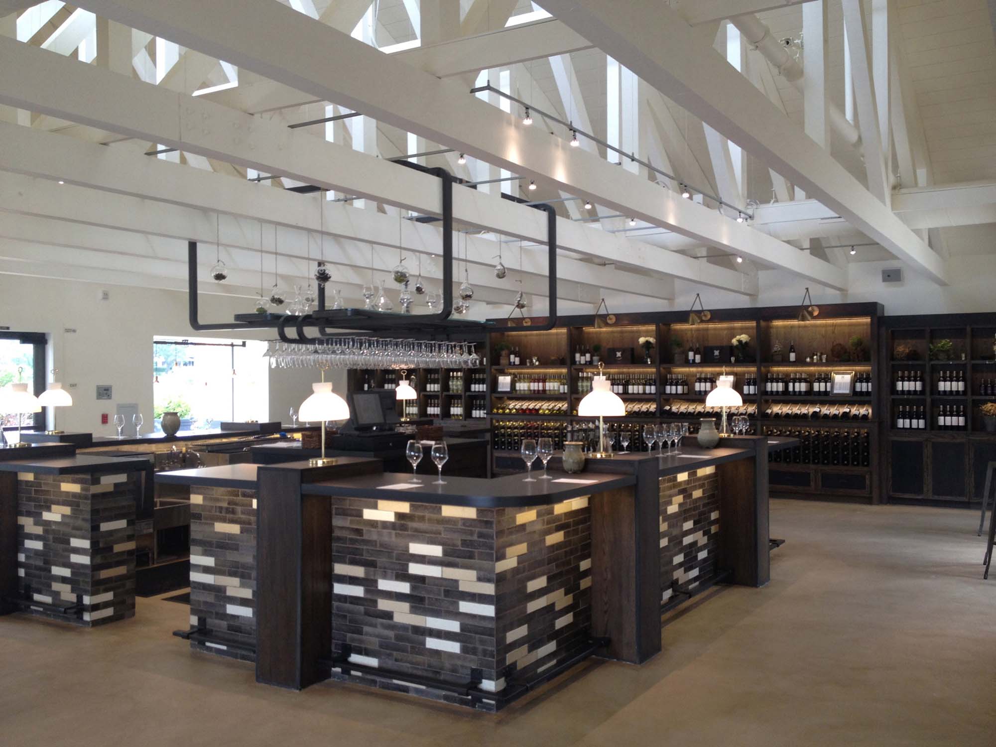 Prima Lighting - Singular Track lighting in a wine tasting bar